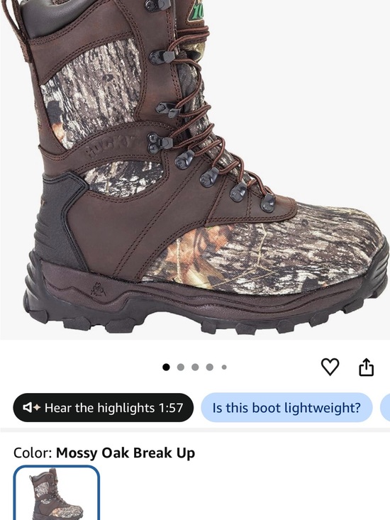 Rocky Other - Rocky Men's Mossy Oak Break Up Camo Brown Hunting Boot